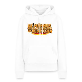 Deutschland Fußball Gewinner. - Frauen Premium Bio Hoodie - Weiß - Vorne - Julia (174cm)