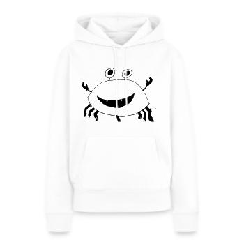 freundliche Krabbe - Frauen Premium Bio Hoodie - Weiß - Vorne - Julia (174cm)