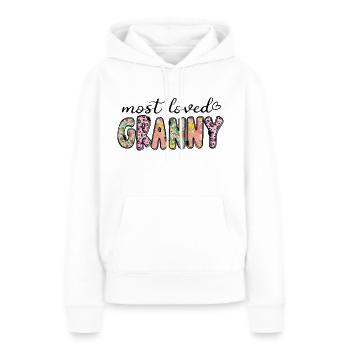 Beliebteste Oma - Frauen Premium Bio Hoodie - Weiß - Vorne - Julia (174cm)