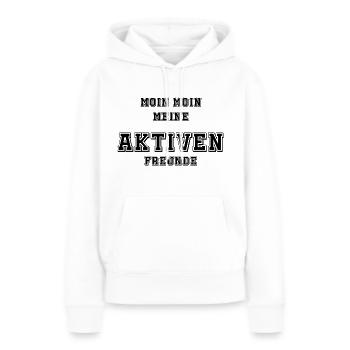 Aktive Freunde - Frauen Premium Bio Hoodie - Weiß - Vorne - Julia (174cm)