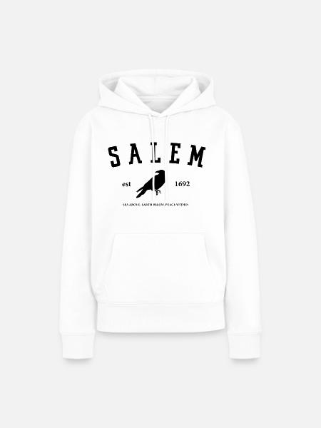 Salem - Frauen Premium Bio Hoodie - Weiß