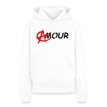 Love: relational anarchy - Women’s Premium Organic Hoodie - white - Front - Julia (174cm)