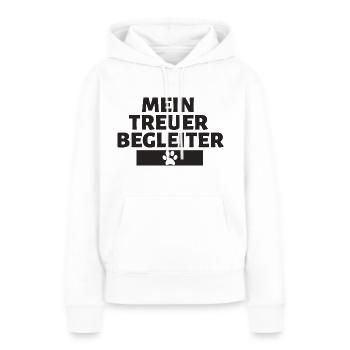 Mein Treuer Begleiter - Frauen Premium Bio Hoodie - Weiß - Vorne - Julia (174cm)