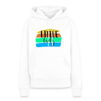 Little Lady - Frauen Premium Bio Hoodie - Weiß - Vorne - Julia (174cm)