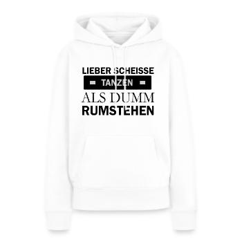Dancing Dance Music - Frauen Premium Bio Hoodie - Weiß - Vorne - Julia (174cm)