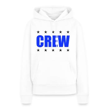 équipage - Sweat à capuche Premium bio Femme - blanc - Devant - Julia (174cm)