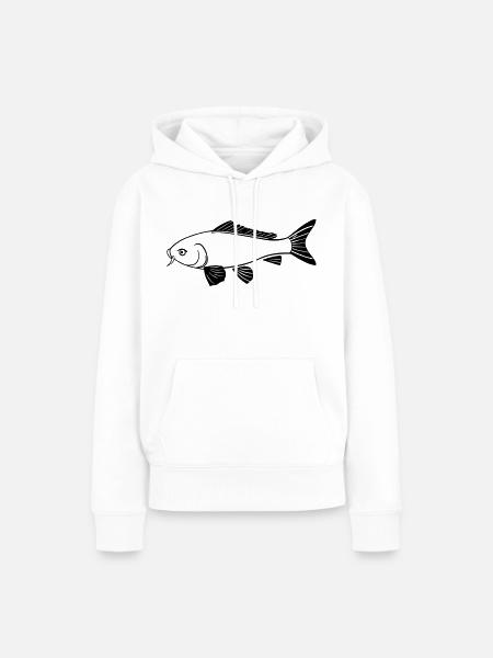 Fisch - Frauen Premium Bio Hoodie - Weiß