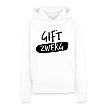 gift zwerg - Frauen Premium Bio Hoodie - Weiß - Vorne - Julia (174cm)