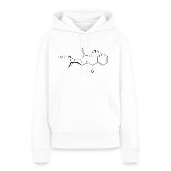Cocaine - Women’s Premium Organic Hoodie - white - Front - Julia (174cm)