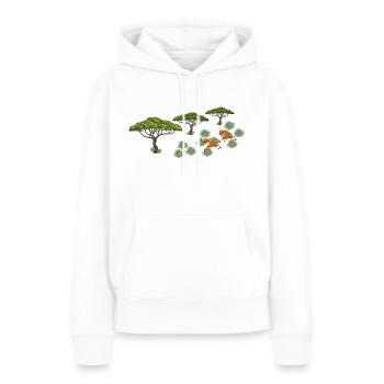 Safari Zoo Animal Safari Zoo - Frauen Premium Bio Hoodie - Weiß - Vorne - Julia (174cm)
