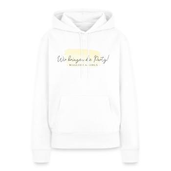 Wir bringen die Party!-Mallorca Girls - Frauen Premium Bio Hoodie - Weiß - Vorne - Julia (174cm)