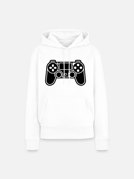 Videospiel-Controller - Frauen Premium Bio Hoodie - Weiß