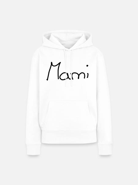 Mami - Frauen Premium Bio Hoodie - Weiß