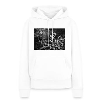 Boot am Himmel - Frauen Premium Bio Hoodie - Weiß - Vorne - Julia (174cm)