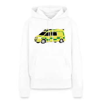 Krankenwagen - Frauen Premium Bio Hoodie - Weiß - Vorne - Julia (174cm)