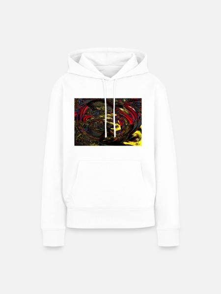 Multiverse in Red - Frauen Premium Bio Hoodie - Weiß