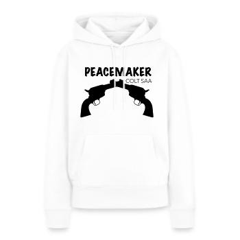 Revolver Colt - Frauen Premium Bio Hoodie - Weiß - Vorne - Julia (174cm)