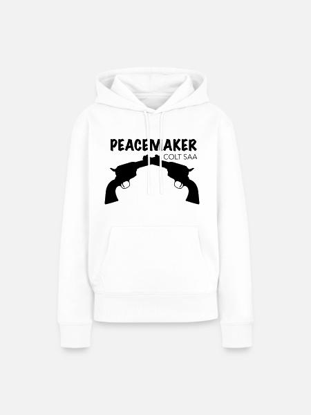 Revolver Colt - Frauen Premium Bio Hoodie - Weiß