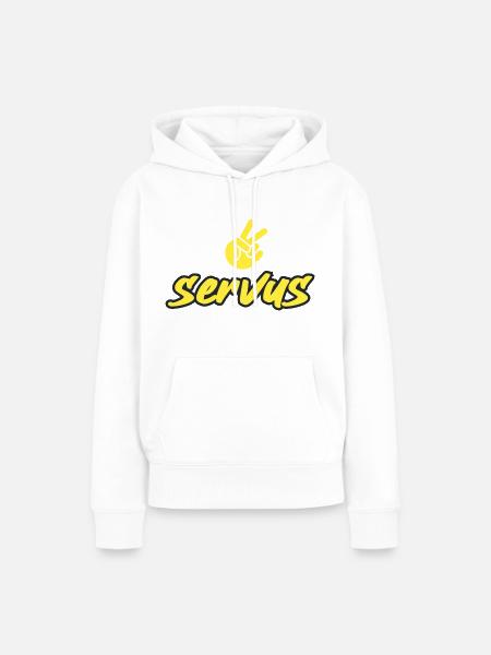 Servus - Frauen Premium Bio Hoodie - Weiß