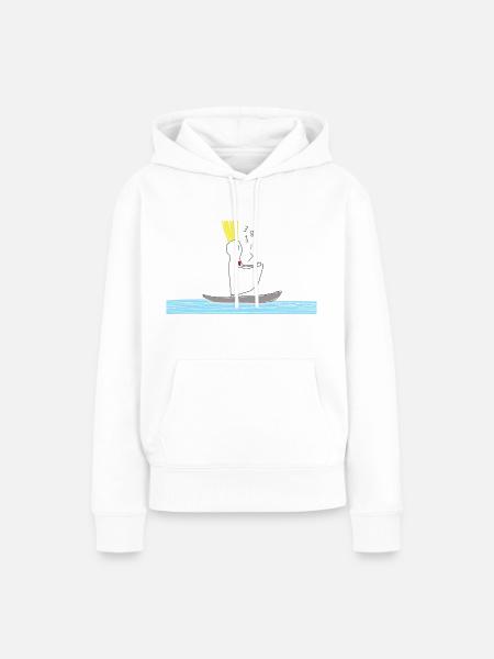 LIEBE (Sterntaler) - Frauen Premium Bio Hoodie - Weiß