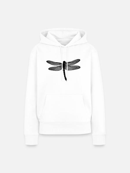 dragonfly - Frauen Premium Bio Hoodie - Weiß