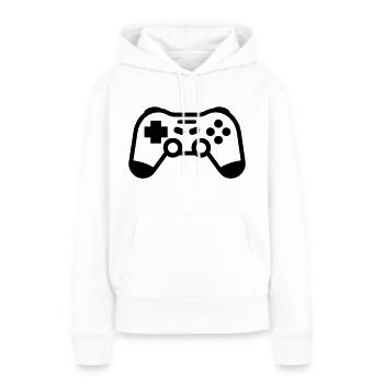 Videospiel-Controller - Frauen Premium Bio Hoodie - Weiß - Vorne - Julia (174cm)