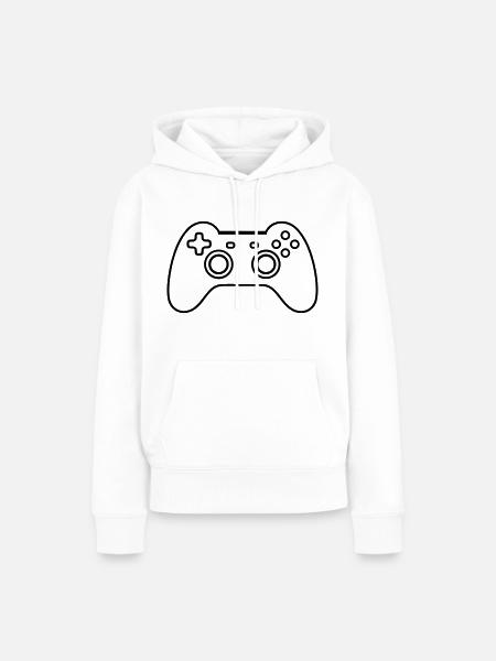 Videospiel-Controller - Frauen Premium Bio Hoodie - Weiß