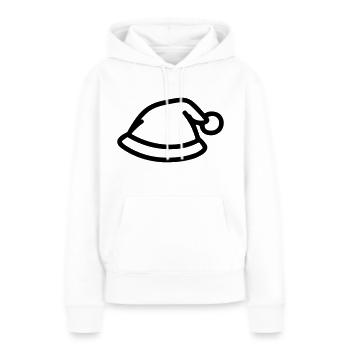 bonnet de noel - Sweat à capuche Premium bio Femme - blanc - Devant - Julia (174cm)