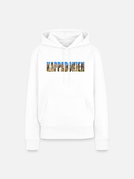 kappadokien panorama - Frauen Premium Bio Hoodie - Weiß