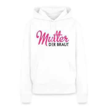 Mère de la mariée - Sweat à capuche Premium bio Femme - blanc - Devant - Julia (174cm)