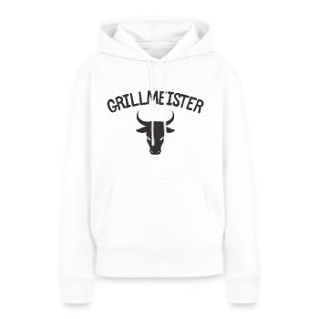 Grillmeister - Frauen Premium Bio Hoodie - Weiß - Vorne - Julia (174cm)