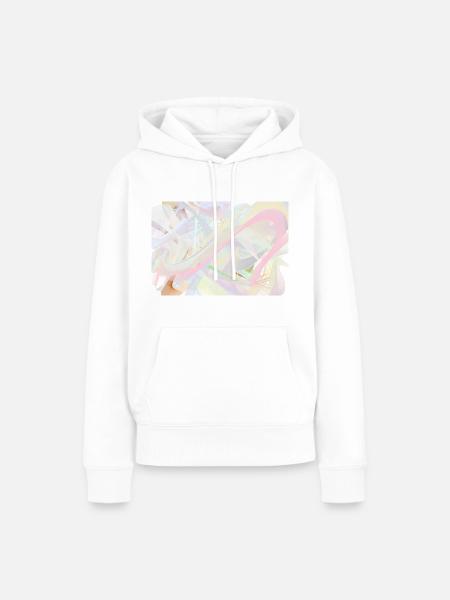 Pastell - Frauen Premium Bio Hoodie - Weiß
