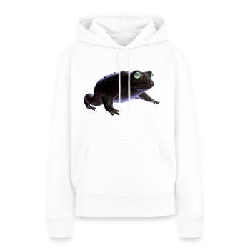 Frosch - Frauen Premium Bio Hoodie - Weiß - Vorne - Julia (174cm)