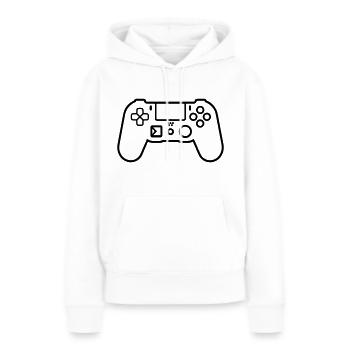 Videospiel-Controller - Frauen Premium Bio Hoodie - Weiß - Vorne - Julia (174cm)