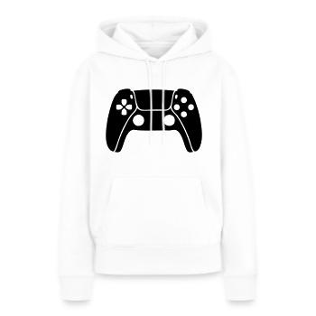 Video Game - Sweat à capuche Premium bio Femme - blanc - Devant - Julia (174cm)
