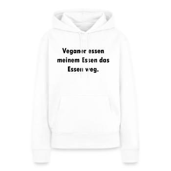 Fleischfresser - Frauen Premium Bio Hoodie - Weiß - Vorne - Julia (174cm)