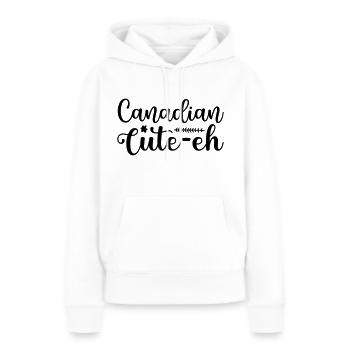 7 canadian cute eh - Frauen Premium Bio Hoodie - Weiß - Vorne - Julia (174cm)