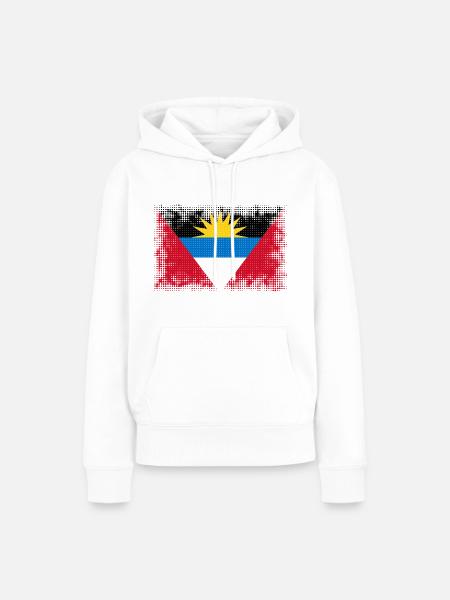 Antigua und Barbuda - Frauen Premium Bio Hoodie - Weiß