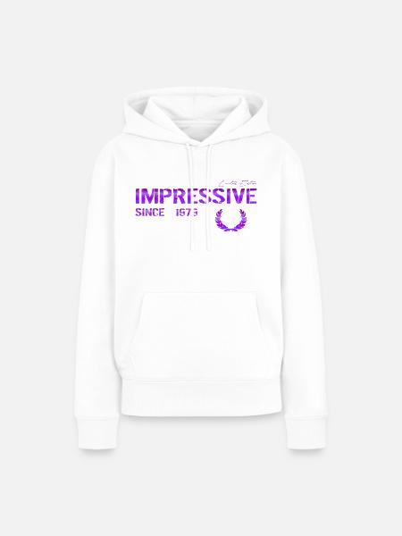 Impressive since 1979 - Frauen Premium Bio Hoodie - Weiß