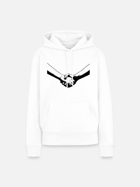 Solidarität - Frauen Premium Bio Hoodie - Weiß