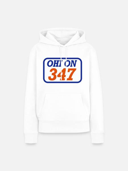 Vorbei sind 347 - Frauen Premium Bio Hoodie - Weiß