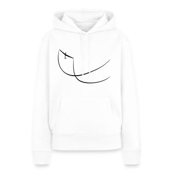 kunstflug Segelflugzeug Segelfliegen Segelflieger - Frauen Premium Bio Hoodie - Weiß - Vorne - Julia (174cm)