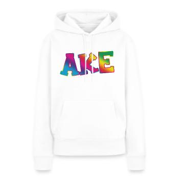 Ake - Women’s Premium Organic Hoodie - white - Front - Julia (174cm)