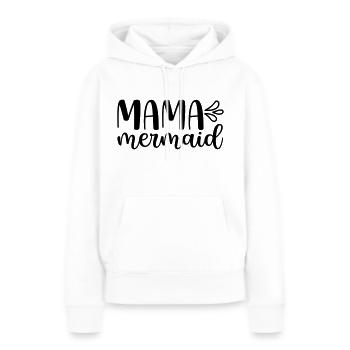 7 mama mermaid - Frauen Premium Bio Hoodie - Weiß - Vorne - Julia (174cm)