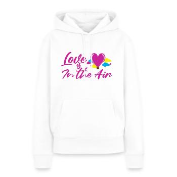 LOVE IS IN THE AIR - Women’s Premium Organic Hoodie - white - Front - Julia (174cm)