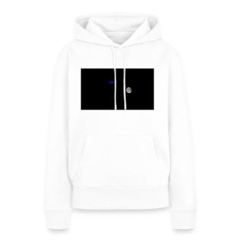 Mond hinter dem Maritim Hotel Travemünde - Frauen Premium Bio Hoodie - Weiß - Vorne - Julia (174cm)