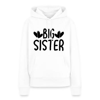 Big Sister Hearts - Women’s Premium Organic Hoodie - white - Front - Julia (174cm)