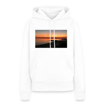 Neustädter Bucht - Sierksdorf - Frauen Premium Bio Hoodie - Weiß - Vorne - Julia (174cm)