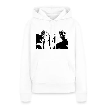 Scp Like Walker Silouette - Frauen Premium Bio Hoodie - Weiß - Vorne - Julia (174cm)