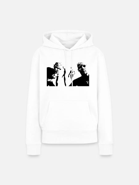 Scp Like Walker Silouette - Frauen Premium Bio Hoodie - Weiß